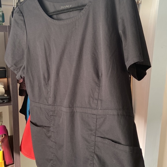 Jaanuu peplum top with gold zipper. - Picture 5 of 7